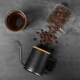 Load image into Gallery viewer, 【客製禮品】不鏽鋼竹蓋咖啡沖泡壺