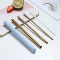 Load image into Gallery viewer, 【客製禮品】環保小麥收納盒不鏽鋼吸管組