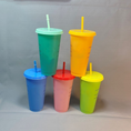 Load image into Gallery viewer, 【客製禮品】網紅變色水杯吸管杯