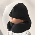 Load image into Gallery viewer, 【客製禮品】U型記憶棉連帽頸枕 | 禮品、贈品達人