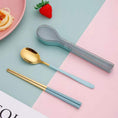 Load image into Gallery viewer, 【客製禮品】不鏽鋼勺子筷子兩件組