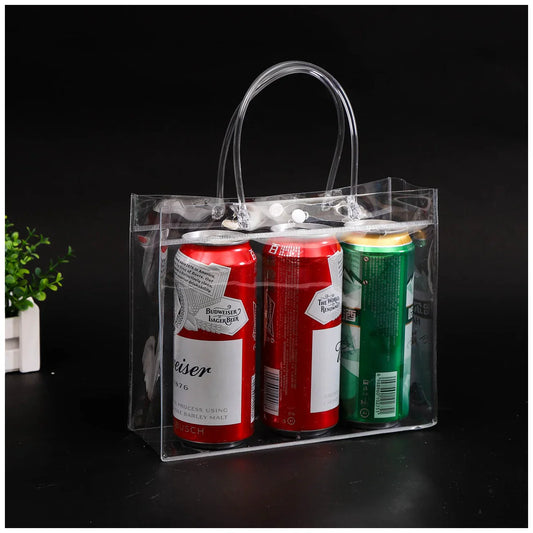 【客製禮品】PVC透明廣告手提袋購物袋(橫款)