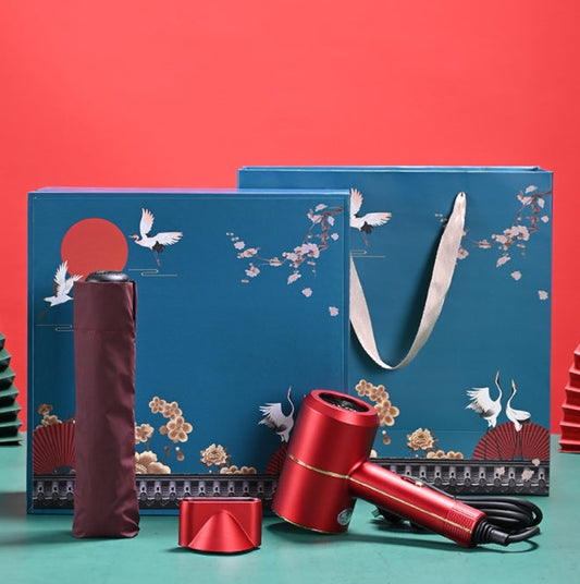 【客製禮品】高級吹風機+雨傘禮盒套裝