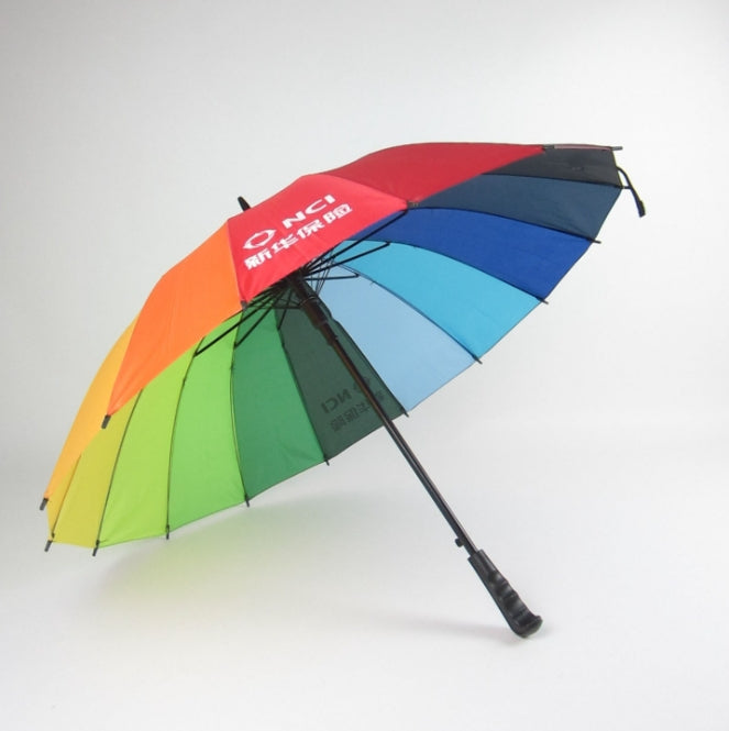 【客製禮品】彩虹廣告雨傘