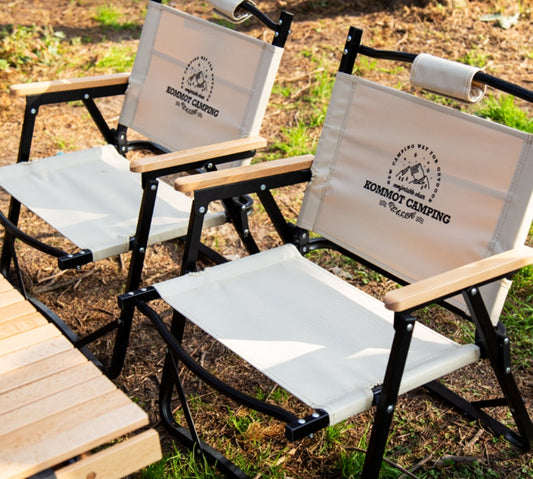【客製禮品】木質手把折疊椅便攜露營收納椅