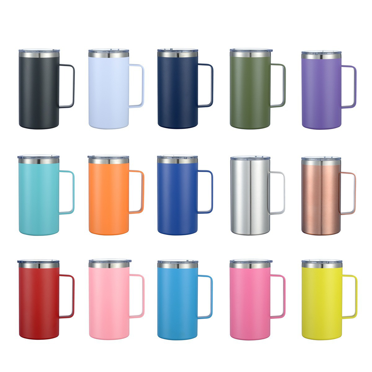 【客製禮品】24oz噴塑手柄杯304不鏽鋼咖啡杯 | 禮品、贈品達人