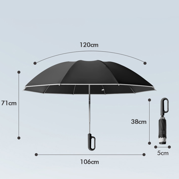 【客製禮品】自動反向環扣折疊雨傘 | 禮品、贈品達人