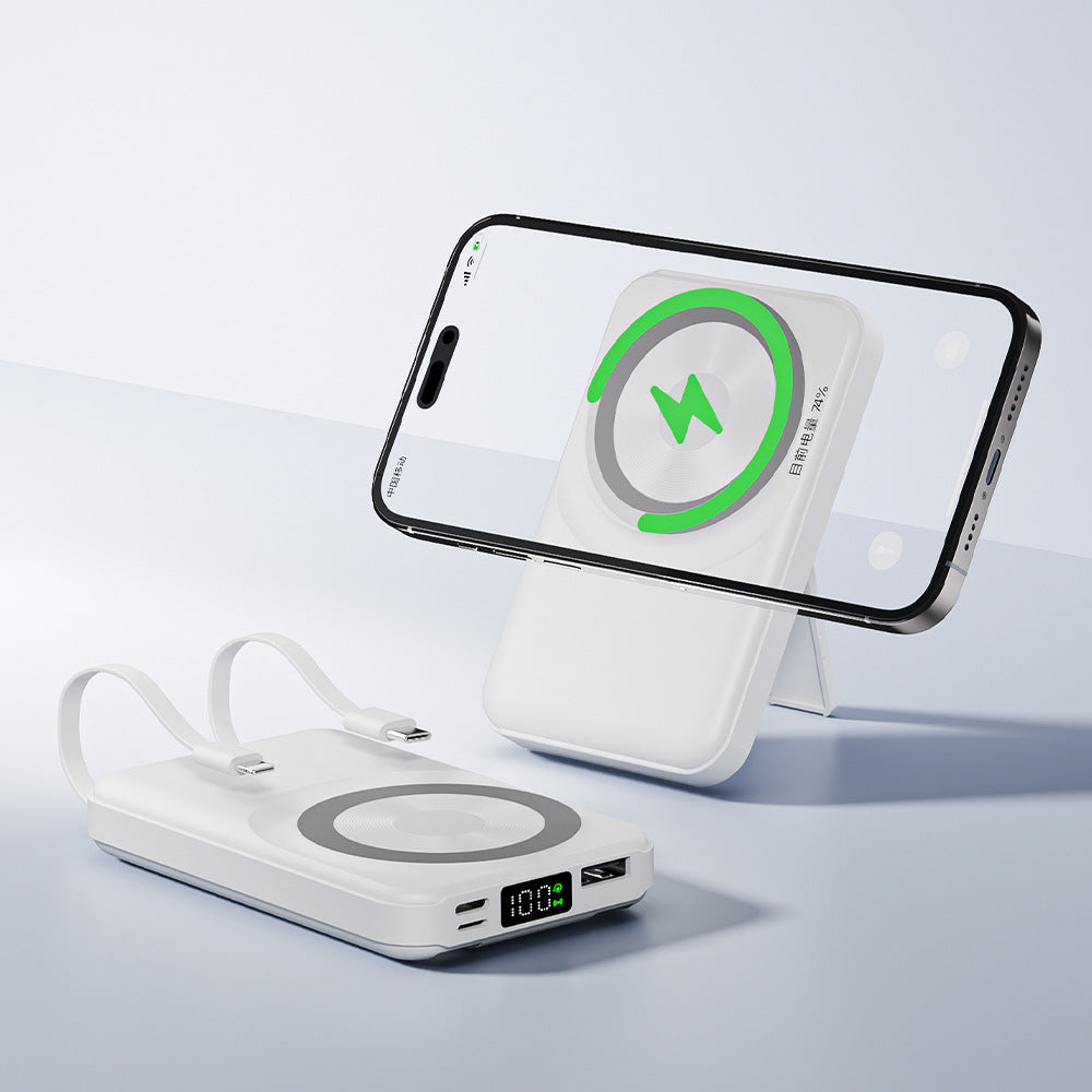 【客製禮品】磁吸帶線兩用行動電源 | 禮品、贈品達人