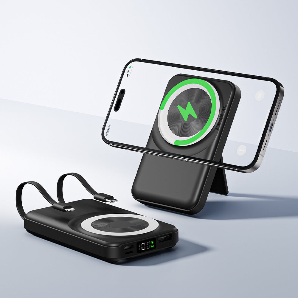 【客製禮品】磁吸帶線兩用行動電源 | 禮品、贈品達人