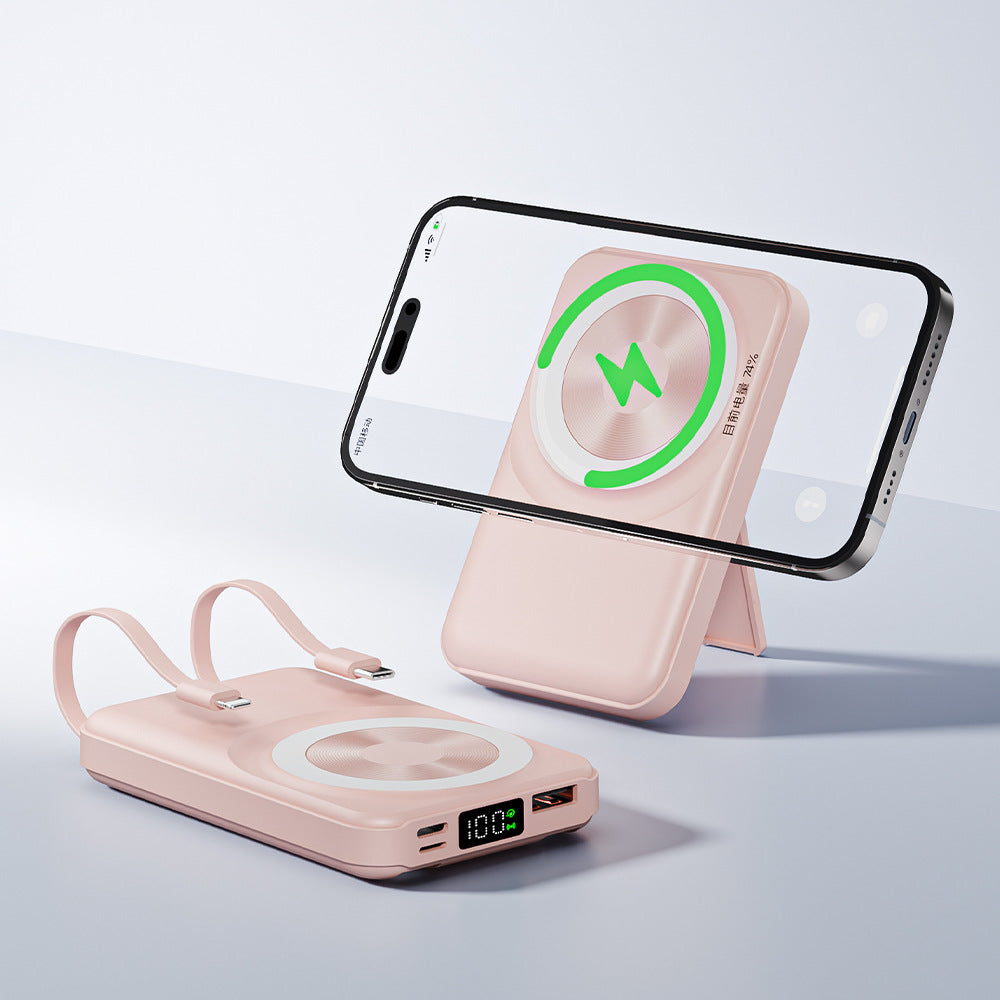 【客製禮品】磁吸帶線兩用行動電源 | 禮品、贈品達人