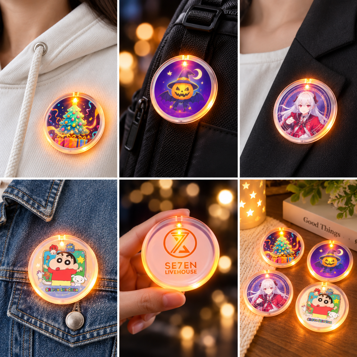 【客製禮品】LED氛圍胸章 | 禮品、贈品達人