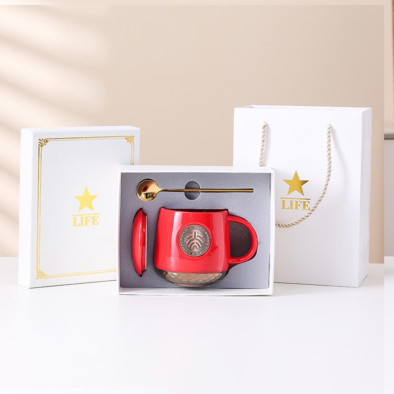 【客製禮品】金屬銅牌馬克杯禮盒 | 禮品、贈品達人