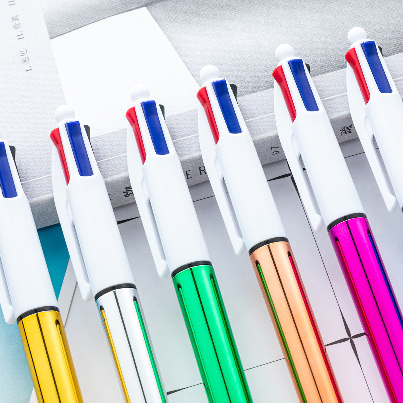 【客製禮品】四色電鍍廣告筆 | 禮品、贈品達人