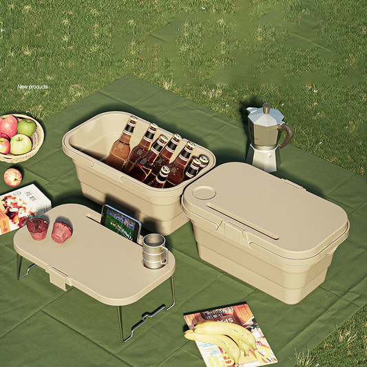 【客製禮品】戶外野餐多功能摺疊手提籃