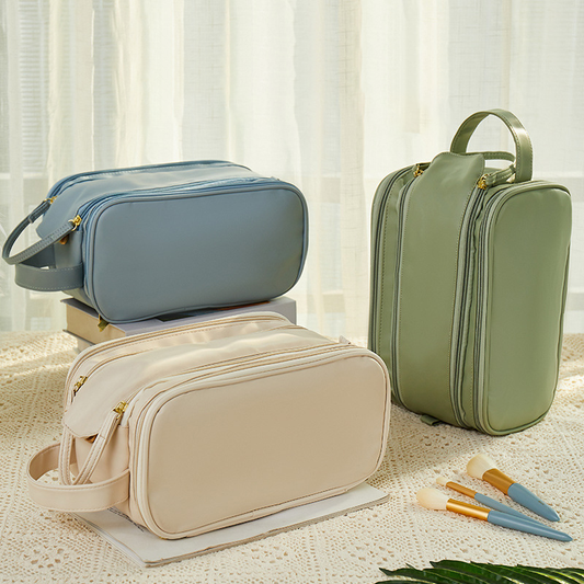 【客製禮品】大容量雙拉鍊盥洗包 | 禮品、贈品達人