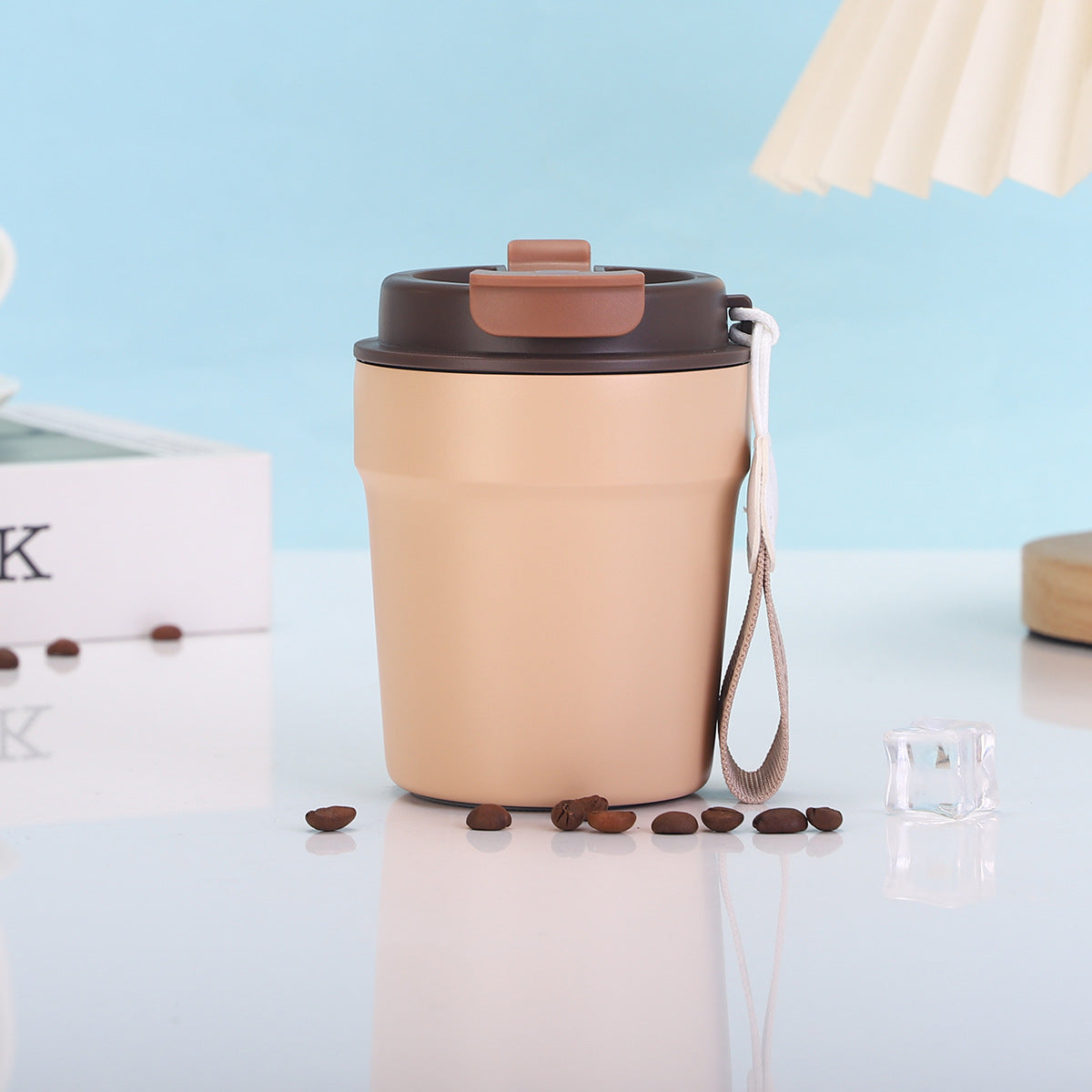 【客製禮品】陶瓷內膽不鏽鋼掛繩咖啡杯 | 禮品、贈品達人