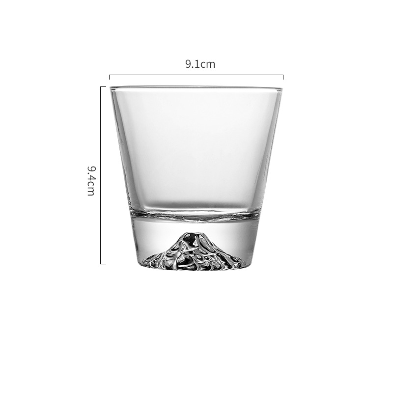 【客製禮品】富士山玻璃觀山杯