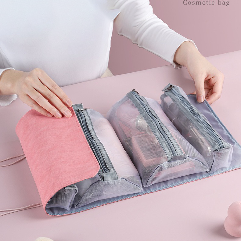 【客製禮品】ins風旅行大容量四合一化妝包 | 禮品、贈品達人