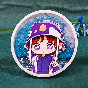 【客製禮品】圓形壓克力流沙杯墊 | 禮品、贈品達人