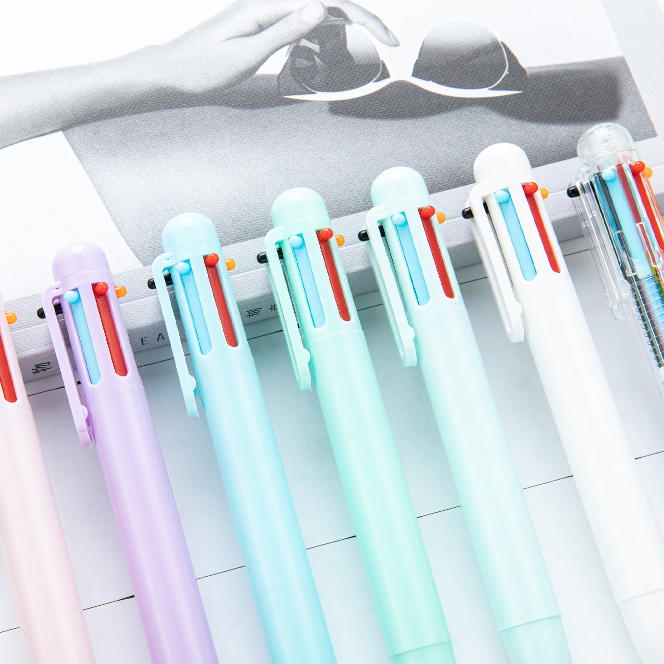 【客製禮品】創意透明6色原子筆 | 禮品、贈品達人