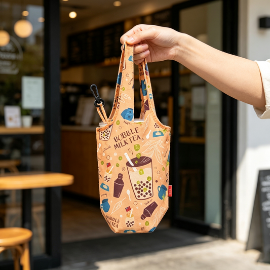 【客製禮品】附掛勾摺疊收納飲料提袋 | 禮品、贈品達人