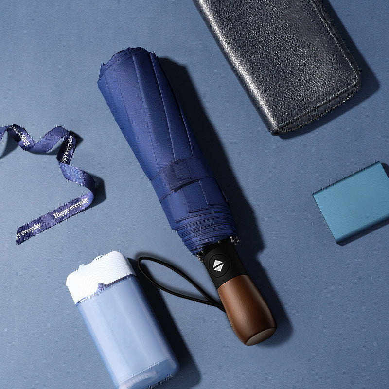 【客製禮品】高端原木柄自動傘 | 禮品、贈品達人