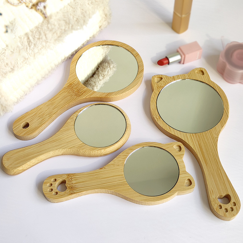 【客製禮品】木紋手拿鏡 | 禮品、贈品達人