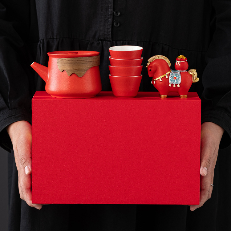 【客製禮品】新年馬年茶具禮盒 | 禮品、贈品達人