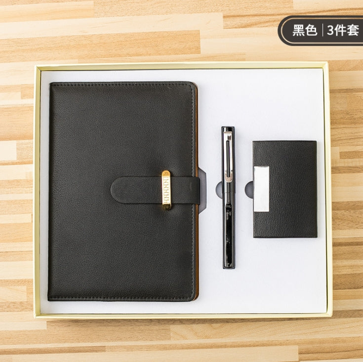 【客製禮品】商務筆記本&名片夾3件組禮盒