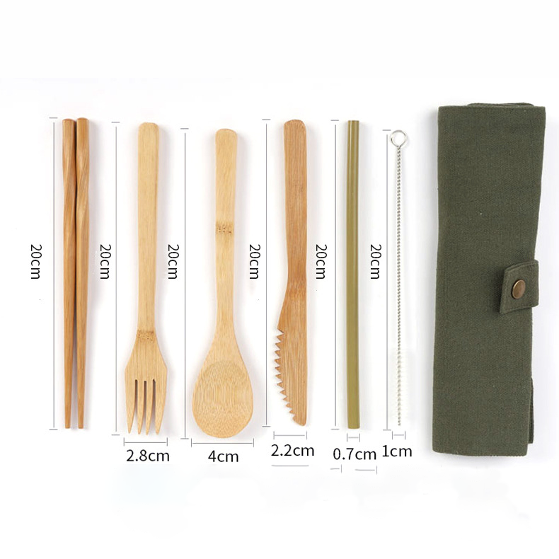 【客製禮品】日系木質餐具六件套