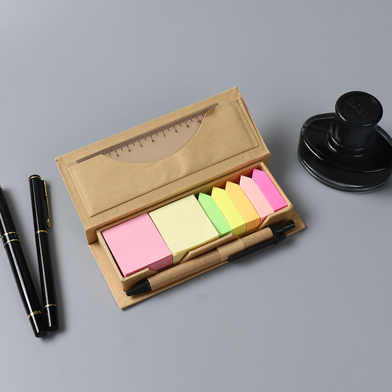 【客製禮品】環保帶筆帶尺便簽紙組合 | 禮品、贈品達人